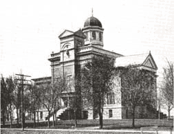 This is a picture of the Buffalo County Courthouse that was built and completed in 1890